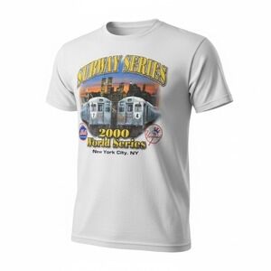 2000 MLB Subway Series T-Shirt Yankees Mets World Series NYC Men's XL